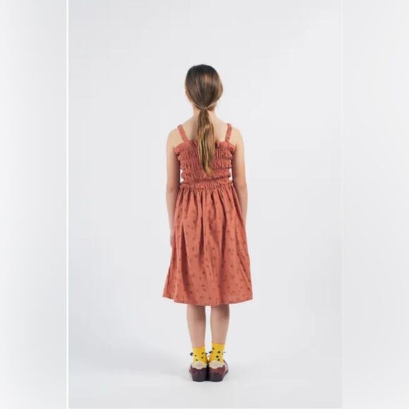 NWT Bobo Choses Brown Smocked Dress - Picture 2 of 10